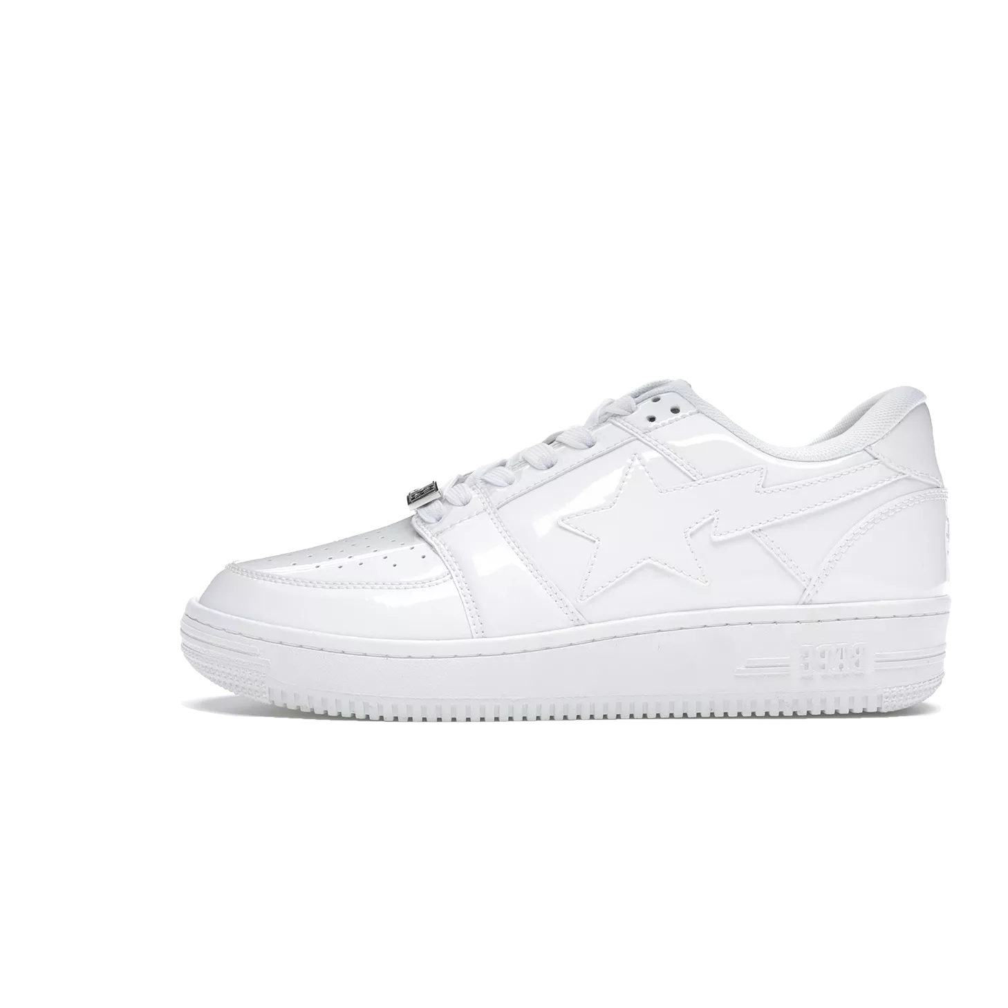 A Bathing Ape Bape Sta Low Patent White – Luxury Jet Hub